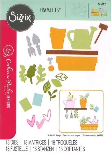 Sizzix Thinlits Die Set 18PK - Greenhouse Finds #2 By Catherine Pooler