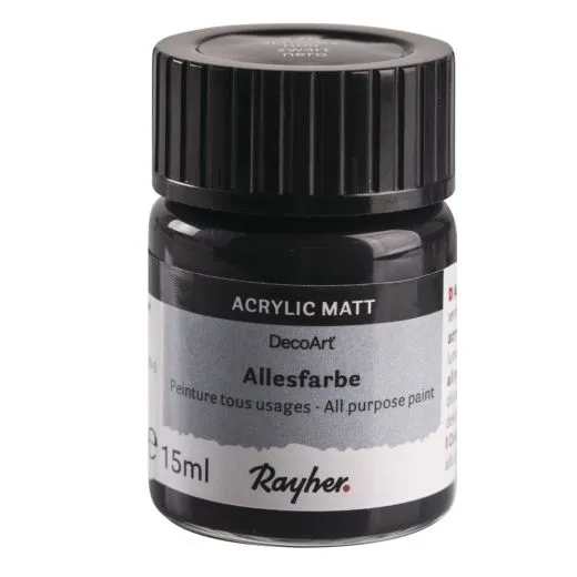 Rayher Allesfarbe 15ml schwarz (Restbestand)
