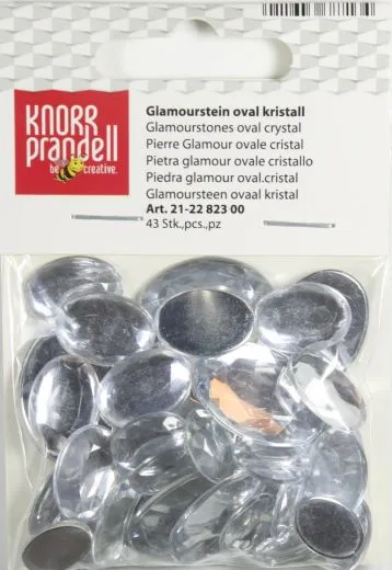 Glamourstein oval kristall