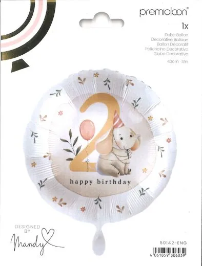 Folienballon Happy Birthday 2 Elefant