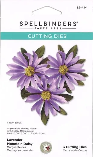 Spellbinders Paper Art Cutting Dies - Lavender Mountain Daisy