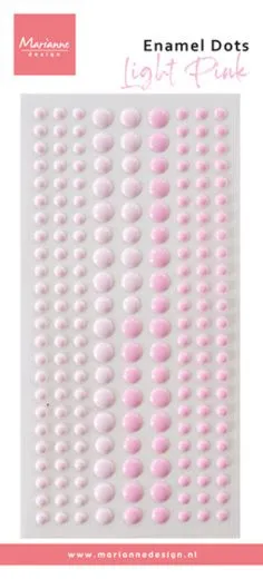 Decoration Enamel Dots - Duotone light pink 198 St�ck selbstklebend