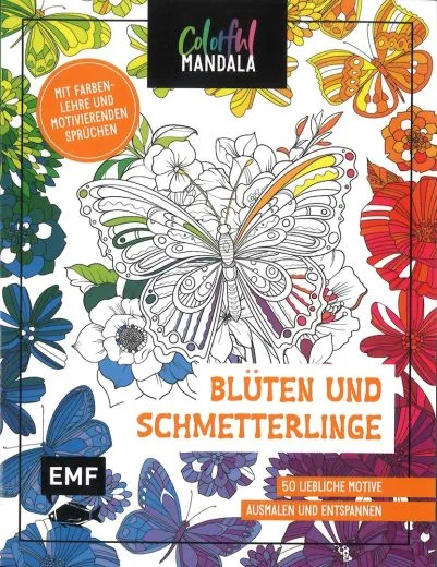 Colorful Mandala - Bl�ten & Schmetterlinge