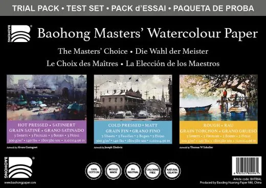 Baohong Masters Watercolour paper - Trail Pack