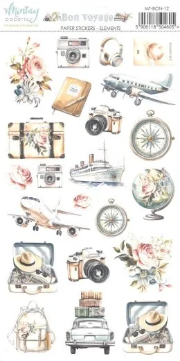 Mintay Paper Stickers - Bon Voyage Elements
