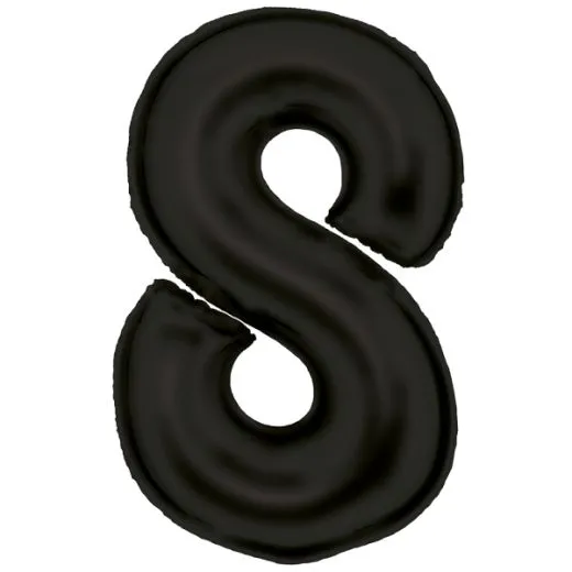 Folien-Ballon 8 Silk Lustre Black 86cm