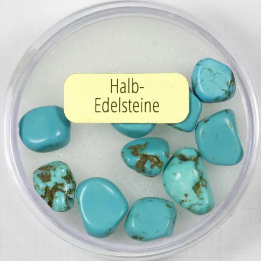 Halb-Edelsteinperlen 6-7mm turquoise