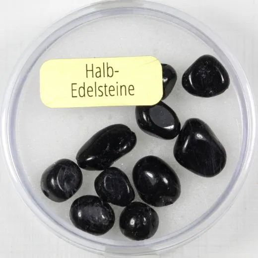Halb-Edelsteinperlen 6-7mm blackstone