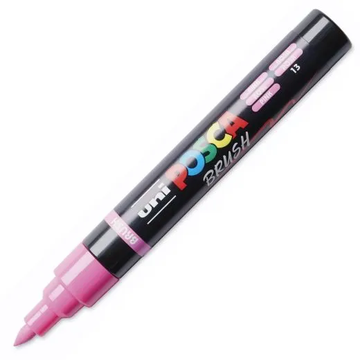 Uni Posca Brushmarker 5BR pink