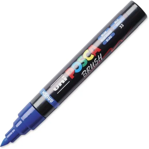 Uni Posca Brushmarker 5BR blau