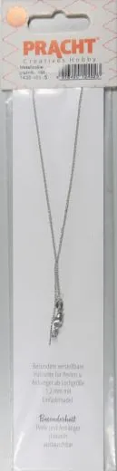 Metallcollier platinfb. 45cm