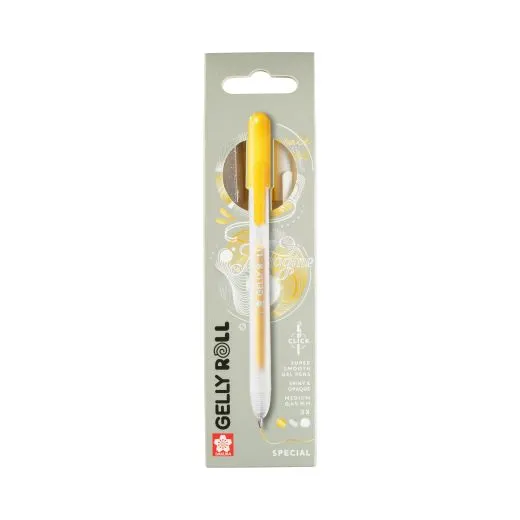 SAKURA Gelly Roll Retractable Gel Pens, Special 3-Pack Gold-Silber-Wei�