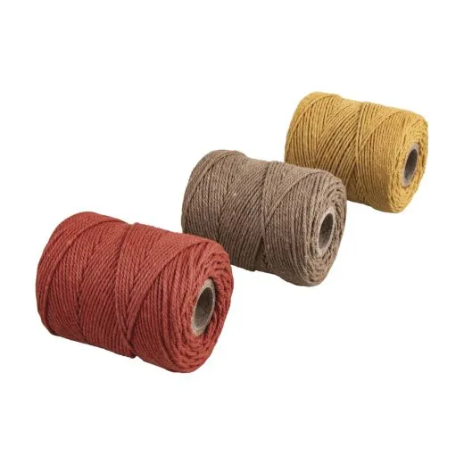 Makramee Garn, sortiert, 1mm � terrakotta