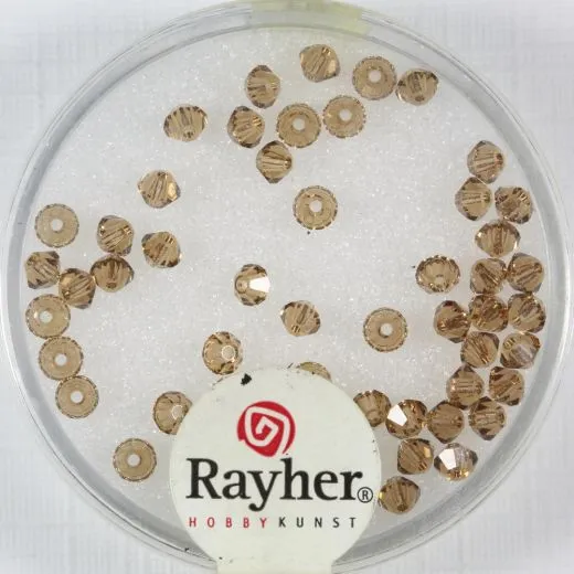 Rayher Swarovski Kristall-Schliffperlen 3mm karamell (Restbestand)