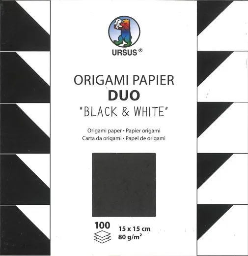 Origami Papier Duo black & white