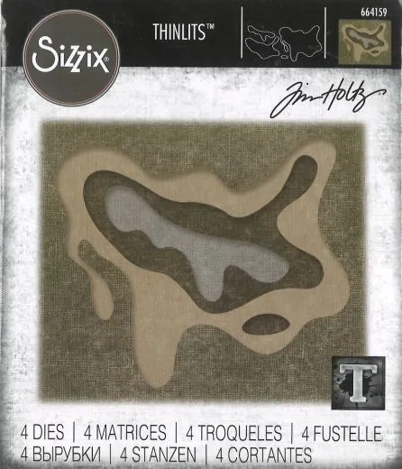 Sizzix Thinlits 4 dies - Splat by Tim Holtz