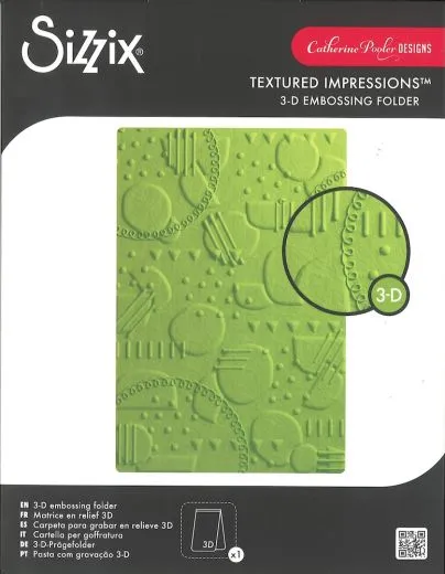 Sizzix 3D Textured Impressions A5 Embossing Folder - On the spot