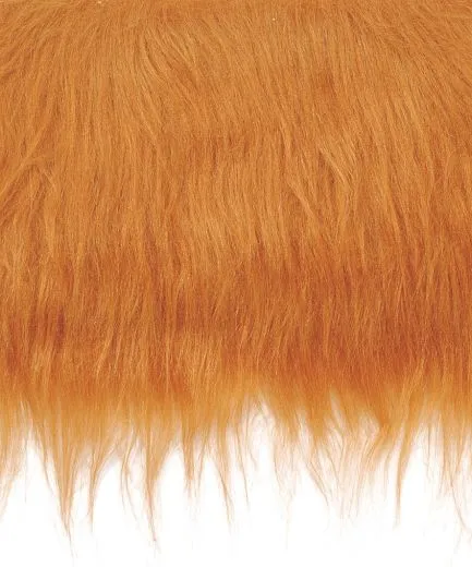 Langhaarpl�sch 20x35cm kupferrot