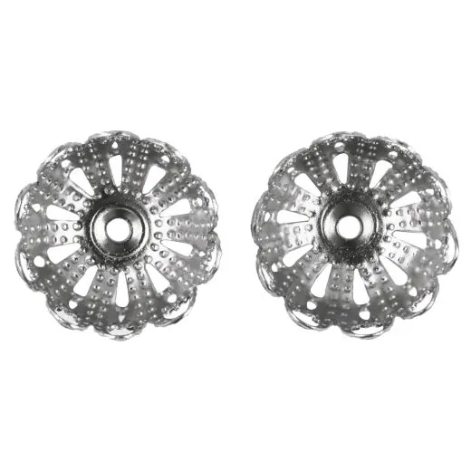 Filigran-Kappel 10mm 20 St�ck silber