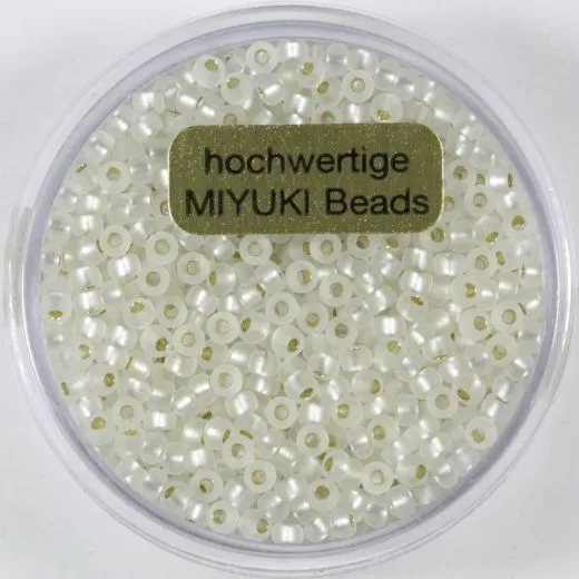 Miyuki Beads 2,2mm 12g silverlined crystal matt