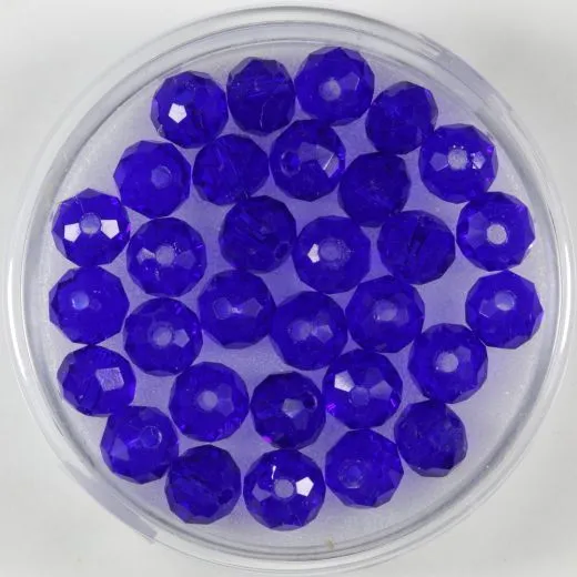 Glasschliffperle safir 6mm 30 St�ck