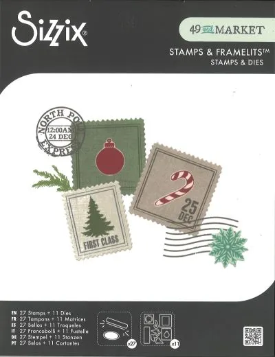 Sizzix Framelits Die Set 11PK w/Stamps - Special Delivery
