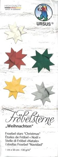 Streifen f. Fr�belsterne Weihnachten 1cm x 50cm