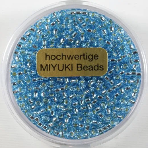 Miyuki Beads 2,2mm 12g silverlined aqua