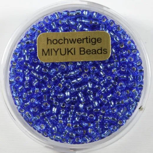 Miyuki Beads 2,2mm 12g silverlined blue