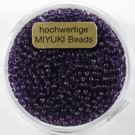 Miyuki Beads 2,2mm 12g transparent purple velvet