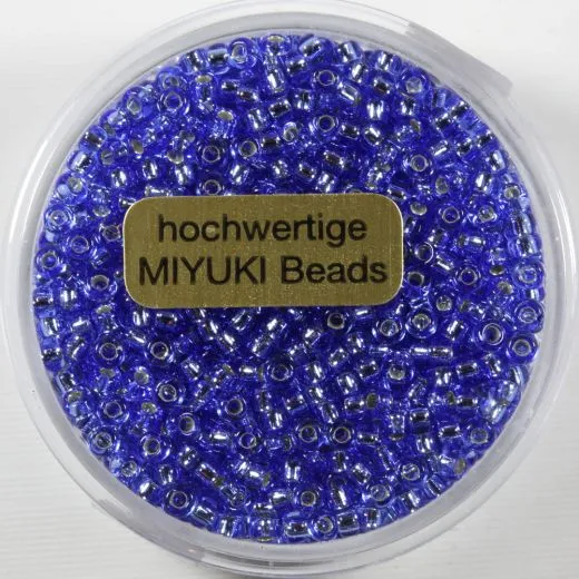 Miyuki Beads 2,2mm 12g silverlined light safir