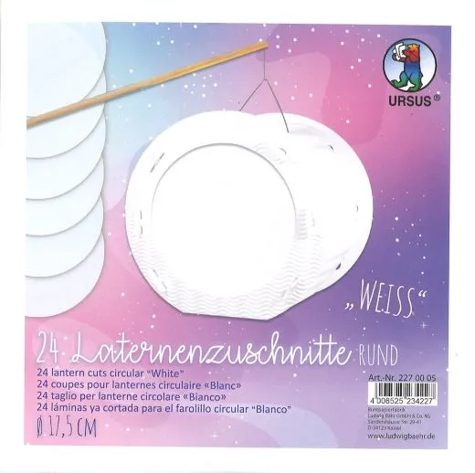 Laternenzuschnitte aus Transparentpapier 24 Stck