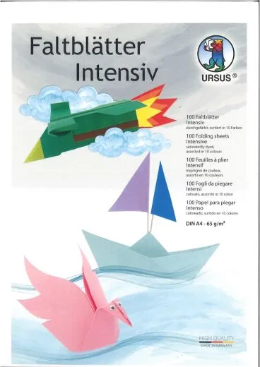 100 Faltbltter intensiv DIN A4 65g/qm