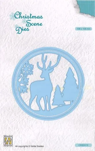Nellies Choice Christmas Scene Dies - Reindeer
