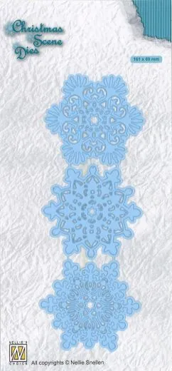 Nellies Choice Christmas Scene Dies - Snowflakes