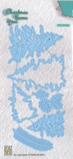 Nellies Choice Christmas Scene Dies - Pinetree Collection