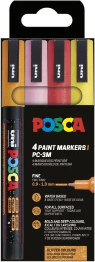 Marker UNI POSCA PC-3M Glitter_Set