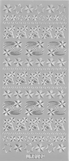 Sticker Sternschnuppen silber