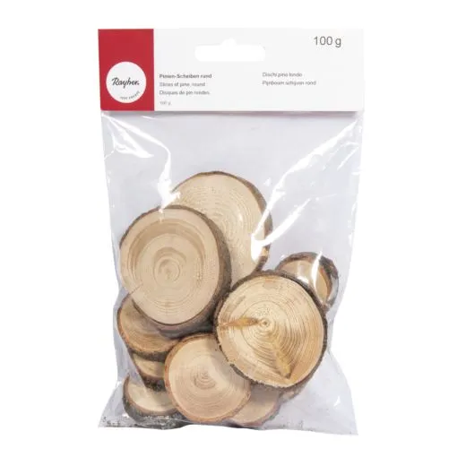 Pinien-Scheiben rund 3cm - 5cm 100g