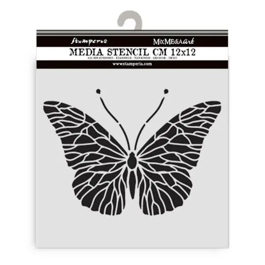 Stamperia Stencil 4.72X4.72 - Quiet Days Butterfly