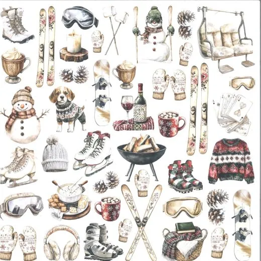 Mintay Scrapbooking Papier Winter Time Motiv 10