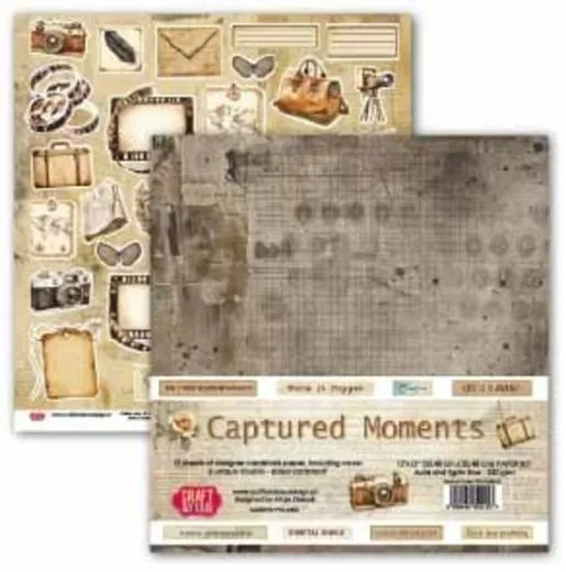 Captured Moments 12x12 Inch Paper Set 250gsm (12sheets)