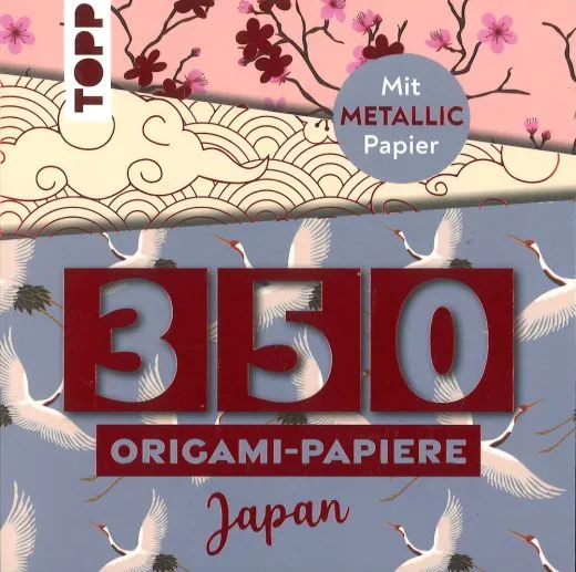 350 Origami-Block Japanische Motive