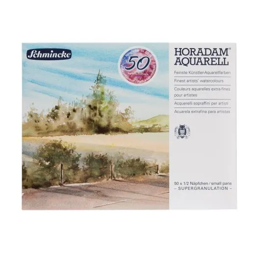 Schmincke HORADAM� Aquarell - 50 x 1/2 N�pfchen SUPERGRANULATION