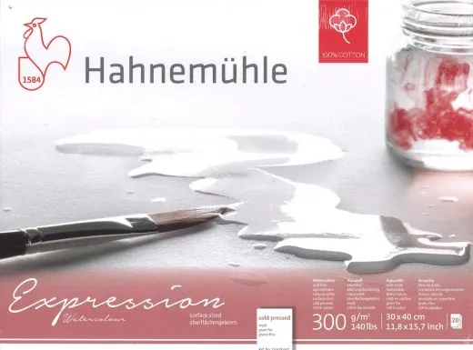Hahnem�hle Aquarellblock Expression 30x40cm matt