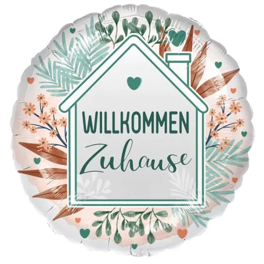 Folienballon Willkommen Zuhause