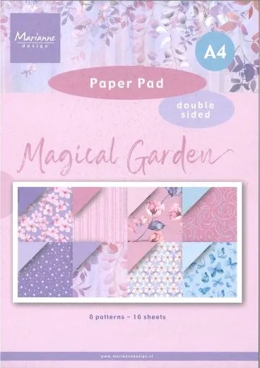 Marianne Design Paper Pad A4 - Magical Garden
