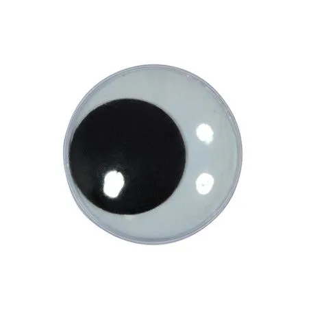 Plastk-Wackelaugen 12mm 8 St�ck rund zum Aufn�hen