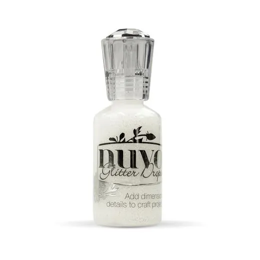 Nuvo - Glitter drops White blizzard