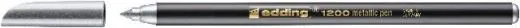 Edding 1200 Fasermaler metallic silber